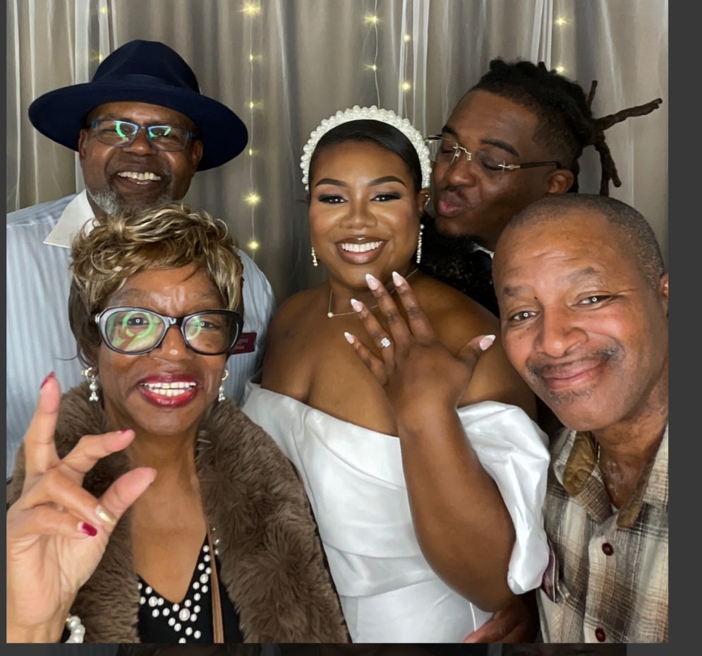 Wedding photo booth fun